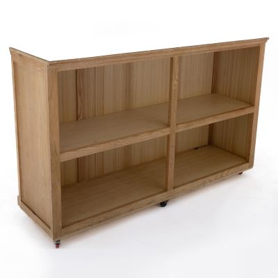 Image two of MARIPOSA NATURAL 6'X24" BAR W/SHELVES